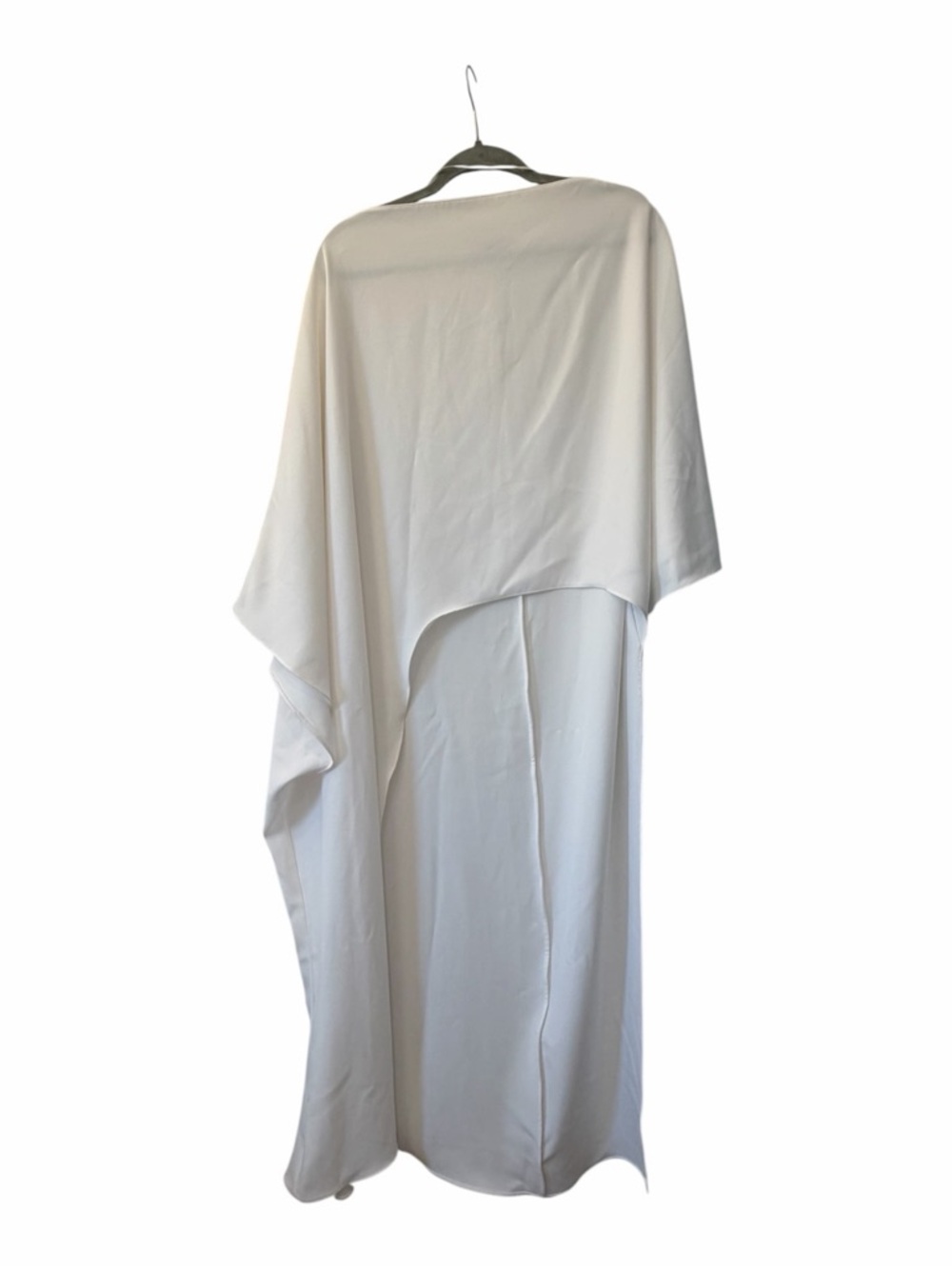 NWT Zara Asymmetrical Ecru Cape Blouse Dress XS/S
